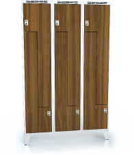 Cloakroom locker Z-shaped doors ALDERA with feet 1920 x 1200 x 500